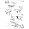 STELAŻ KUFRA BOCZNEGO 3P SHAD DO ZONTES T310 X310