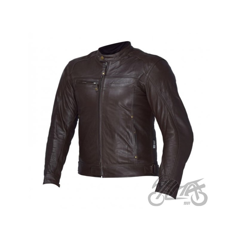KURTKA SKÓRZANA BACK FIELD LEOSHI BRĄZOWA 4XL