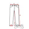SPODNIE FASTER JEANS BLUE LEOSHI ROZM.36