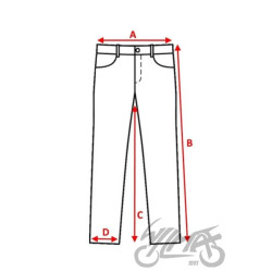 SPODNIE FASTER JEANS BLUE LEOSHI ROZM.40