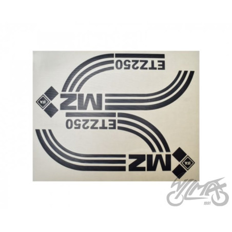 NAKLEJKA MZ ETZ 250 STARY TYP KPL