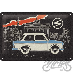 TABLICA PLAKAT 20x30 TRABANT BERLIN BLACK 22330