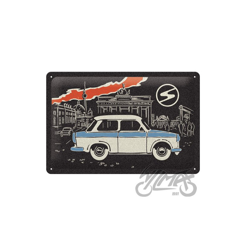 TABLICA PLAKAT 20x30 TRABANT BERLIN BLACK 22330