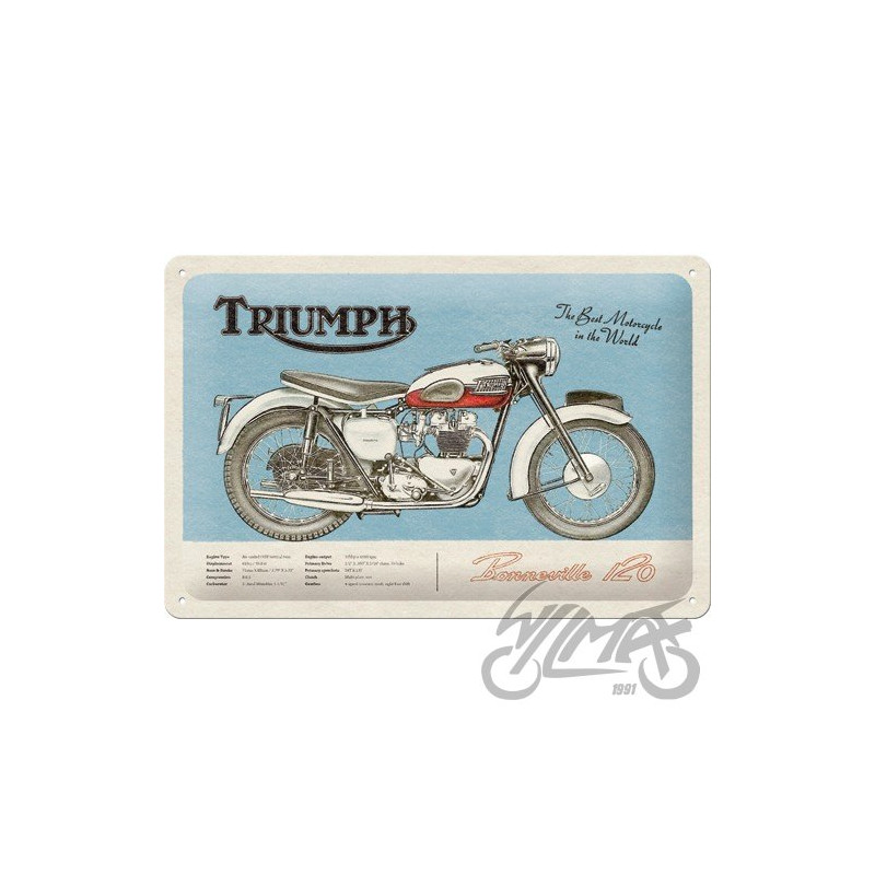 TABLICA PLAKAT 20x30 TRIUMPH BONNEVILLE 22332