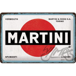 TABLICA PLAKAT 20x30 MARTINI LOGO WHITE 22346