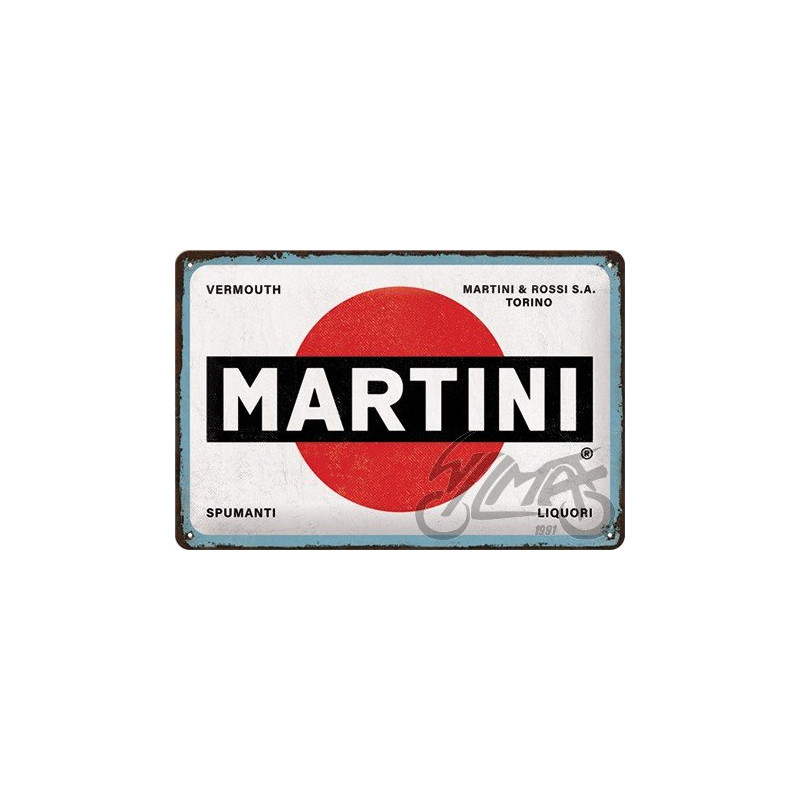TABLICA PLAKAT 20x30 MARTINI LOGO WHITE 22346