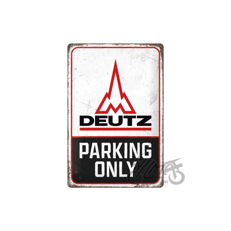 TABLICA PLAKAT 20x30 DEUTZ PARKING ONLY 22404