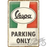 TABLICA PLAKAT 20x30 VESPA PARKING ONLY 22421