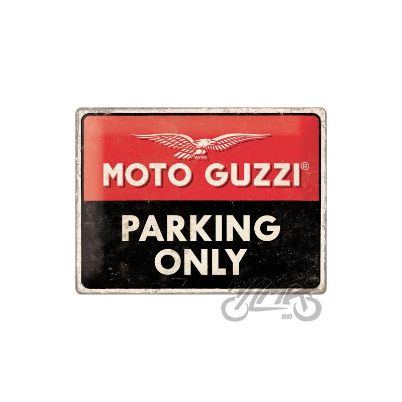 TABLICA PLAKAT 30x40 MOTO GUZZI PARKING ONLY 23261
