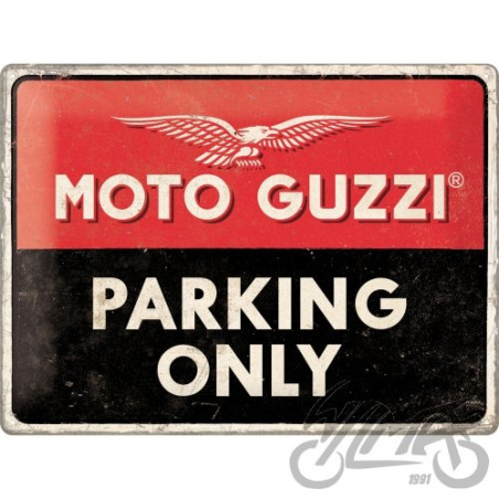TABLICA PLAKAT 30x40 MOTO GUZZI PARKING ONLY 23261