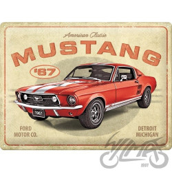 TABLICA PLAKAT 30x40 FORD MUSTANG GT RED 23298