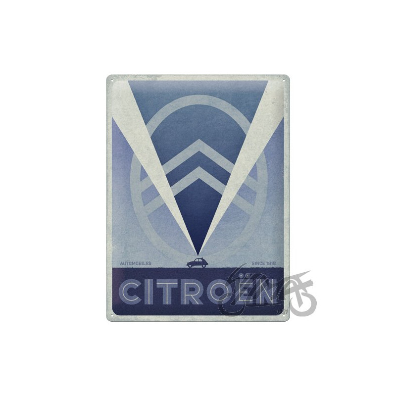 TABLICA PLAKAT 30x40 CITROEN 2CV LOGO BLUE 23308