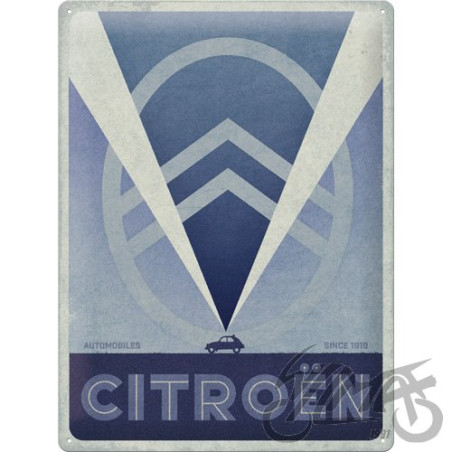 TABLICA PLAKAT 30x40 CITROEN 2CV LOGO BLUE 23308