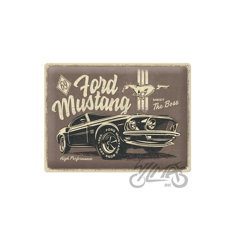 TABLICA PLAKAT 30x40 FORD MUSTANG THE BOSS 23311