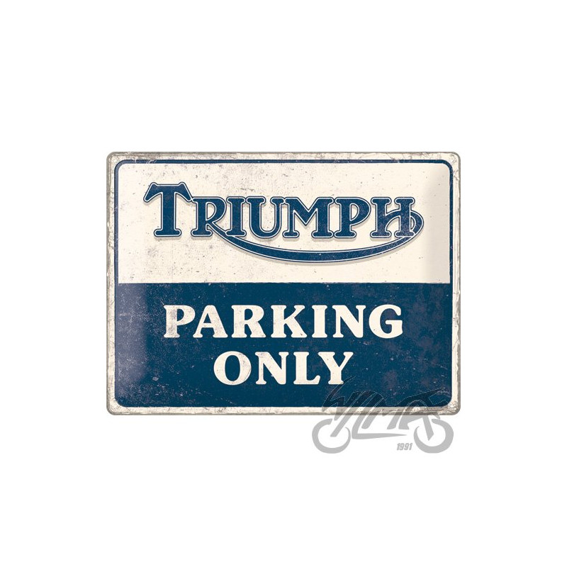 TABLICA PLAKAT 30x40 TRIUMPH PARKING ONLY 23313