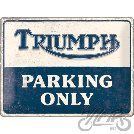 TABLICA PLAKAT 30x40 TRIUMPH PARKING ONLY 23313