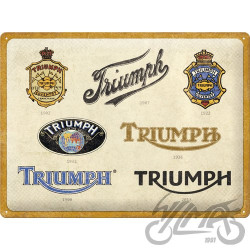 TABLICA PLAKAT 30x40 TRIUMPH LOGO EVOLUTION 23314
