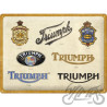 TABLICA PLAKAT 30x40 TRIUMPH LOGO EVOLUTION 23314