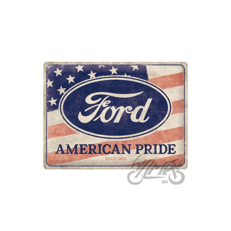 TABLICA PLAKAT 30x40 FORD AMERICAN FLAG 23319