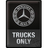 TABLICA PLAKAT 30x40 MERCEDES TRUCK ONLY 23337