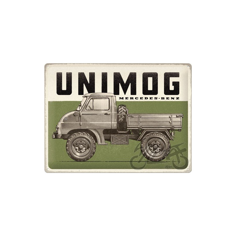 TABLICA PLAKAT 30x40 MERCEDES UNIMOG VINTA 23338
