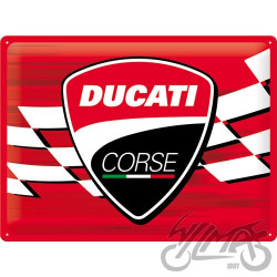 TABLICA PLAKAT 30x40 DUCATI CORSE LOGO 23372