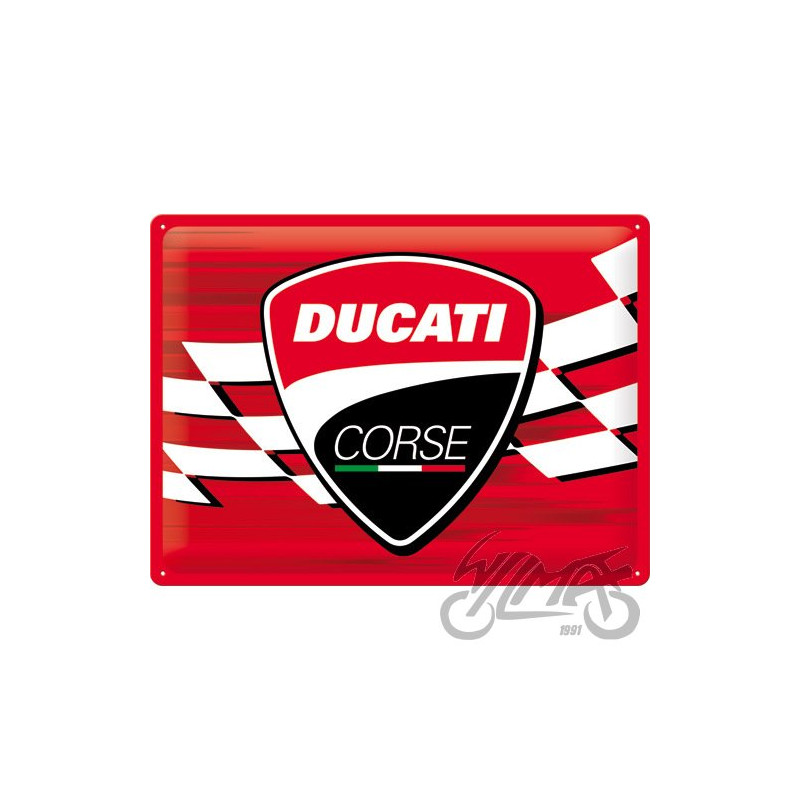 TABLICA PLAKAT 30x40 DUCATI CORSE LOGO 23372