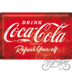 TABLICA PLAKAT 40x60 COCA-COLA LOGO RED 24019