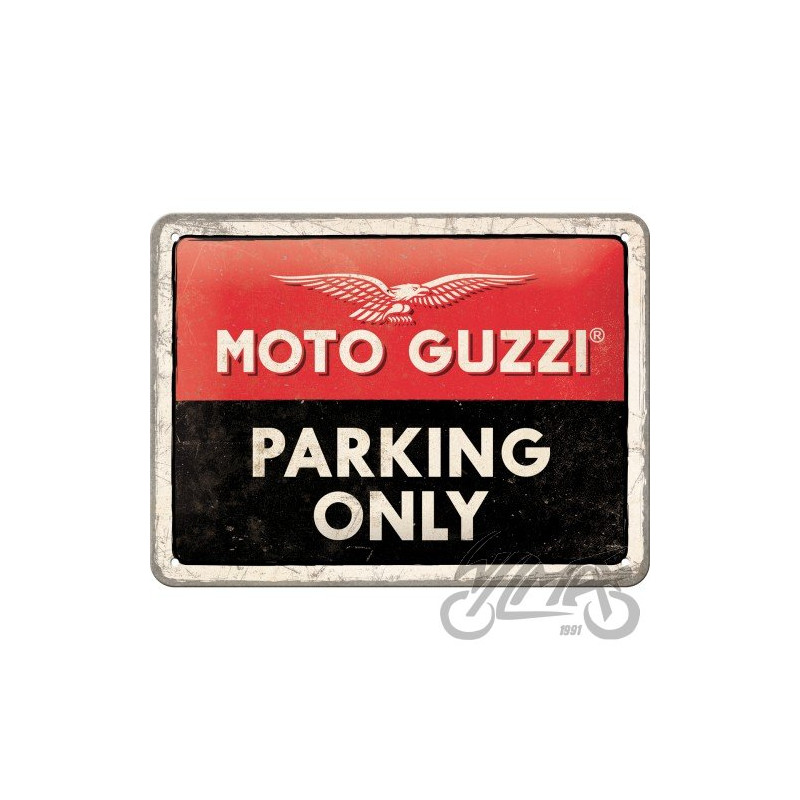 TABLICA PLAKAT 15X20 MOTO GUZZI PARKING ONLY 26256