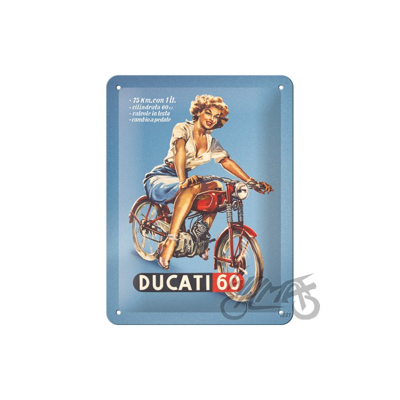 TABLICA PLAKAT 15X20 DUCATI CILINDRATA 60 26312