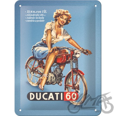 TABLICA PLAKAT 15X20 DUCATI CILINDRATA 60 26312