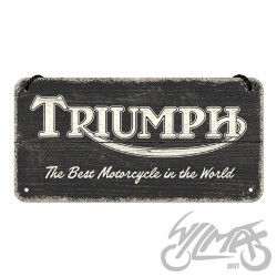 ZAWIESZKA 10x20 TRIUMPH LOGO BLACK WOOD 28052