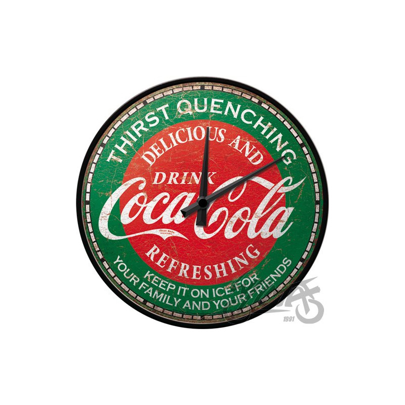 ZEGAR ŚCIENNY COCA-COLA GREEN 51215