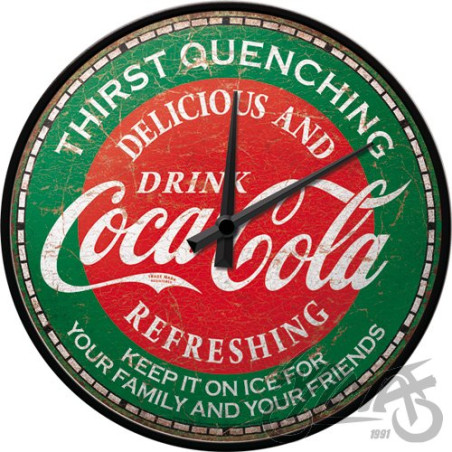 ZEGAR ŚCIENNY COCA-COLA GREEN 51215
