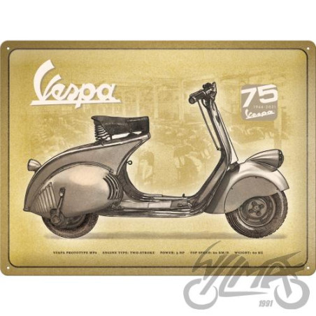 TABLICA PLAKAT 30x40 VESPA 75 YEAR 63402