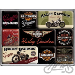 MAGNES HARLEY-DAVIDSON BIKES 9 szt. 83037