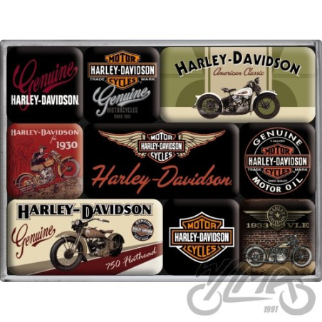 MAGNES HARLEY-DAVIDSON BIKES 9 szt. 83037