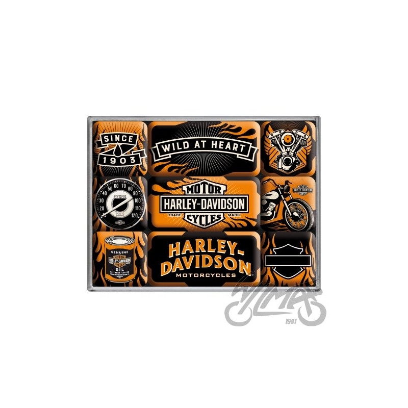 MAGNES HARLEY-DAVIDSON WILD 9 szt. 83096