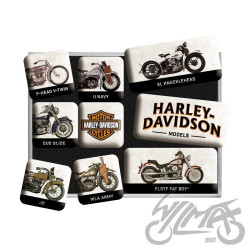 MAGNES HARLEY-DAVIDSON MODEL CHART 9 szt. 83102