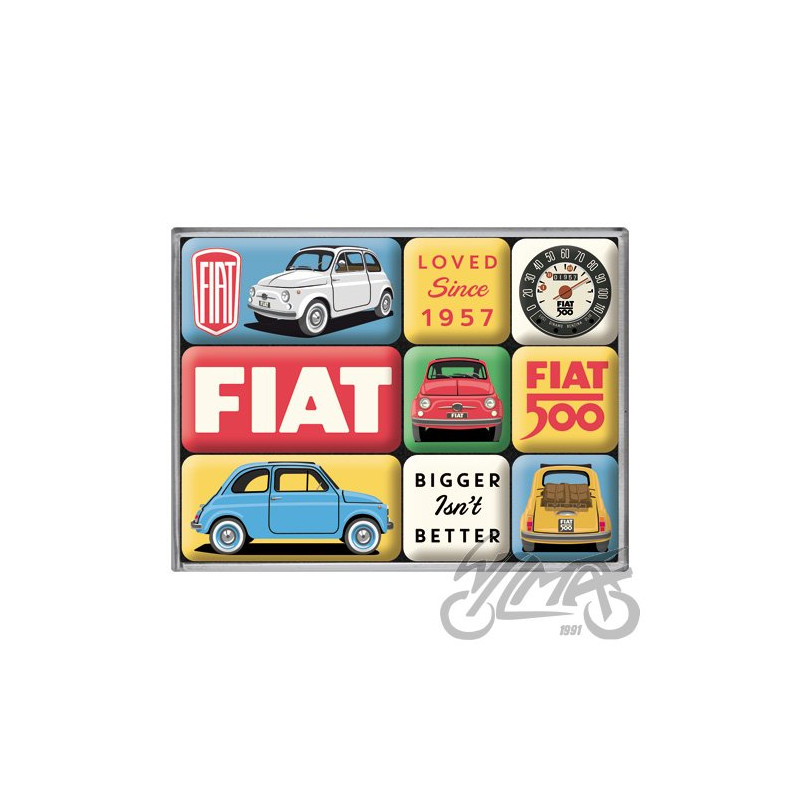 MAGNES FIAT 500 LOVED 9 szt. 83121