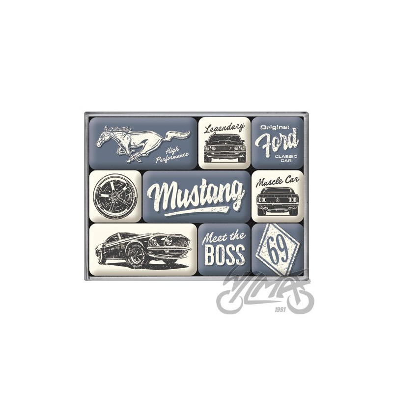 MAGNES FORD MUSTANG BOSS 9 szt. 83124