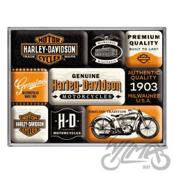 MAGNES HARLEY DAVIDSON 9 szt. 83133