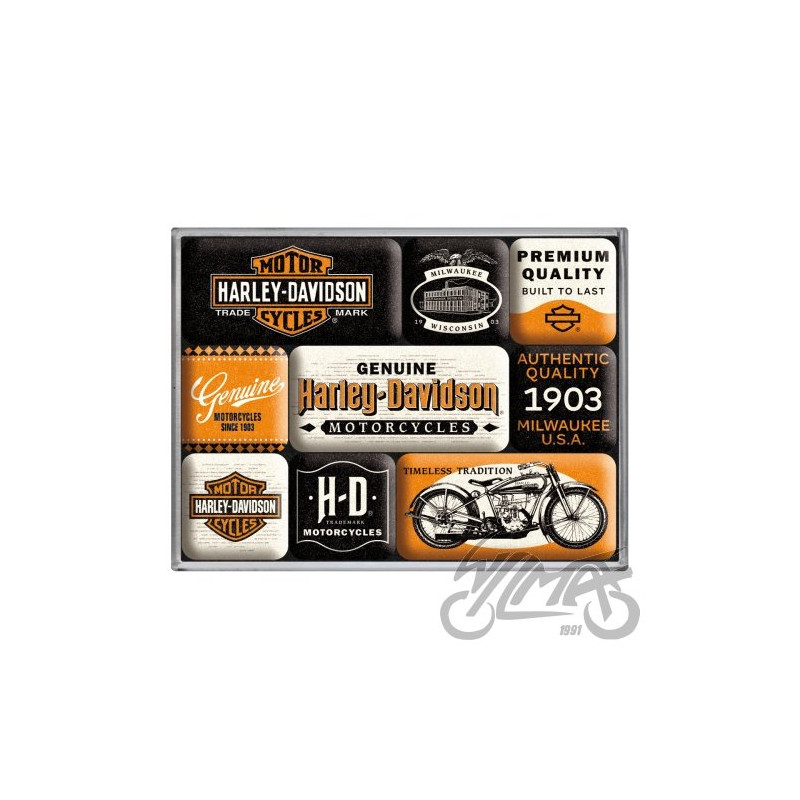 MAGNES HARLEY DAVIDSON 9 szt. 83133