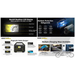 PRZENOŚNA STACJA ZASILANIA 220V 518Wh NITECORE NES