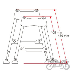 STOJAK UNIT TABORET ENDURO POD SILNIK Z REGULACJĄ