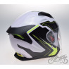 KASK OTWARTY BIAŁY ZÓŁTY M