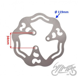 TARCZA HAMULCA PRZÓD TYŁ MINI POCKET CROSS ATV