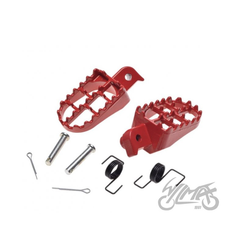 PODNÓŻEK KIEROWCY CZERWONY DO HONDA CRF50 PITBIKE