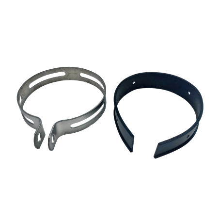 OPASKA OBEJMA METALOWA TŁUMIKA DUŻA + GUMA-KPL. śr.120mm