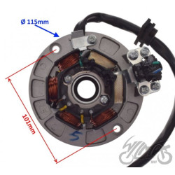 STATOR ISKROWNIK + KOŁO MAGNESOWE SILNIK YX160